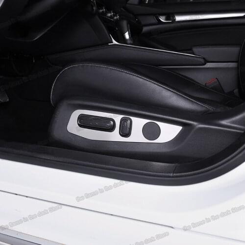 Lsrtw2017 Carbon Fiber Abs Car Seat Adjust Panel Trims Decoration for Honda Accord 2018 2019 2020 2021 10 X Interior Accessories