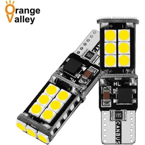 4PCS Car LED T10 Led Canbus W5W Led Bulbs 168 194 15 SMD 3030 LED Dome Reading Lamp Interior Lights Auto DC 12V