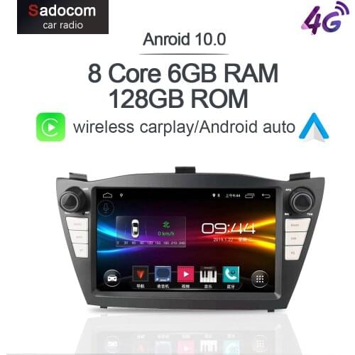 6G+128G Carplay 8" DSP 2 din Android 10.0 Car DVD player autoradio car radio For Hyundai Tucson IX35 2010 - 2012 2013 2014 2015