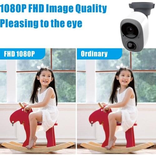 Alarm push by mobile APP alarm sound1080P CMOS Full HD Battery Wireless Wifi for Indoor and Outdoor Monitor Camera