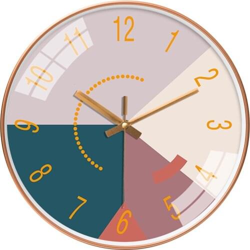 Creative Simple Wall Clock Nordic Boy Digital Modern Design Silent Gold Wall Clock Living Room Duvar Saati Home Decor DL60WC