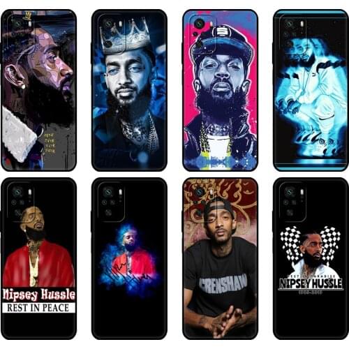 Black tpu Case For Xiaomi Redmi 9T Case Redmi Note 9T Note 10 5G 4G Pro 10S Case Rapper Nipsey Hussle