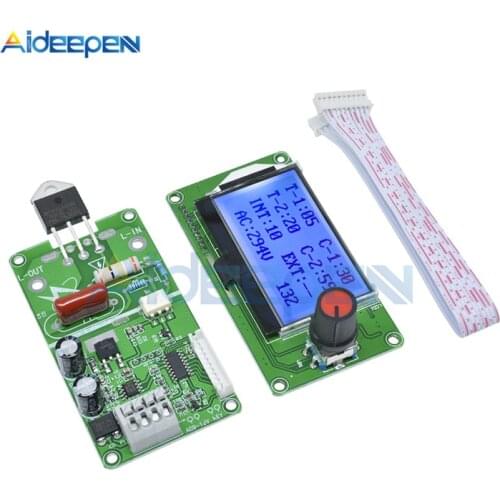 LCD Digital Pulse Encoder Spot Welder Controller Module 100A 40A for 18650 Lithium Battery / Battery Group Spot Welding Machine