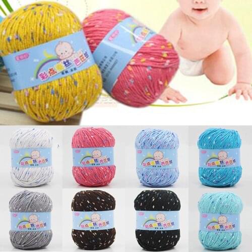 New High Quality Baby Cotton Cashmere Yarn For Hand Knitting Crochet Worsted Wool Thread Colorful Eco-dyed Needlework