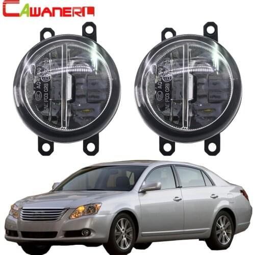 Cawanerl For Toyota Avalon 2008-2010 Car H11 4000LM LED Fog Light DRL Daytime Running Lamp 6000K White 12V High Bright 2 Pieces