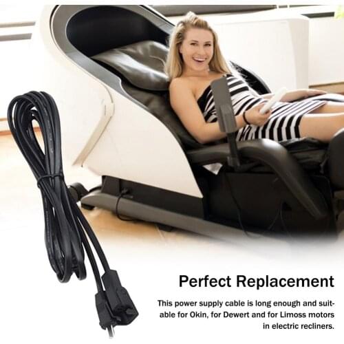 Electric Recliner Chair Sofa 6.5ft Extension Cord Power Supply Cable For Okin Lifting Chair Apapter