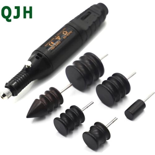 Leather Tool Edge Electric Polishing Slicker Sandalwood Electric Grinding Head leather timming Polishing DIY Tools Tip Burnisher