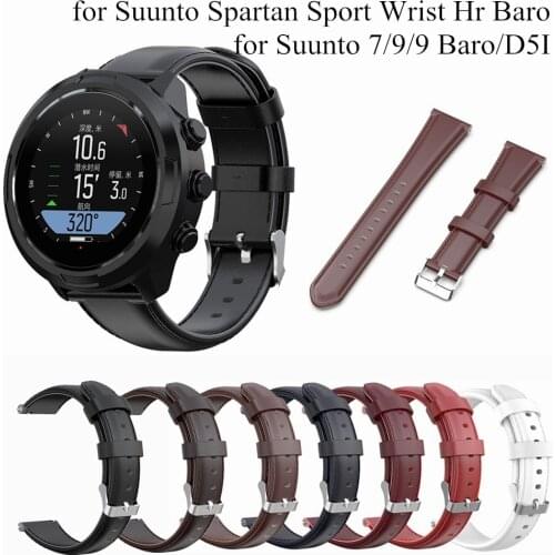 Oil Leather Watchband For Suunto 7/suunto9/9 baro/Suunto D5I Strap Replacement Wristband For Suunto Spartan Sport Wrist Hr Baro
