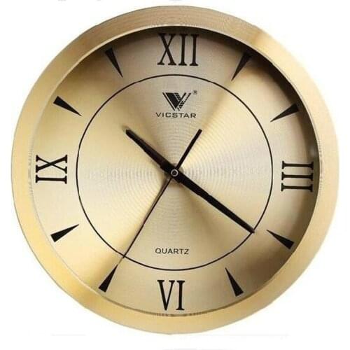 Creative Metal Large Wall Clock Golden 3d Silent Watch Wall Shabby Chic Living Room Bedroom Home Decor Wall Clock Modern Design