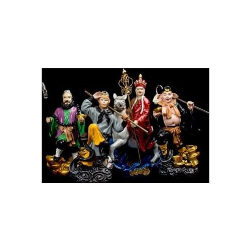 Creative character resin journey to west decoration tang monk sun wukong pig eight quit sand monk home Arts and crafts ornaments