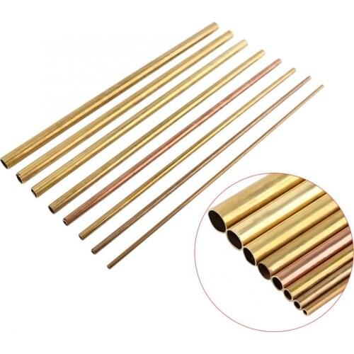 6/8/10/12/14/16/18/20mm Brass Tube Woodworking Tool Parts 50cm Round Copper Pipe OD Model Making Hardware Accessories Connector