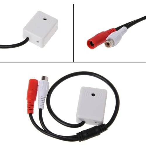 Microphone Pickup Sound Monitoring Device For CCTV Camera Security System