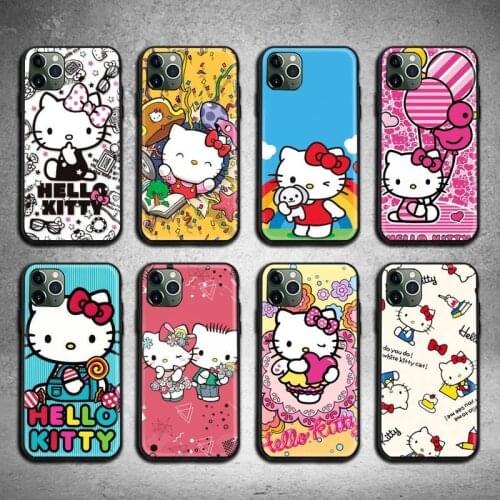 Cute Halo Cat Phone Case For iphone 12 11 Pro Max Mini XS Max 8 7 6 6S Plus X 5S SE 2020 XR cover