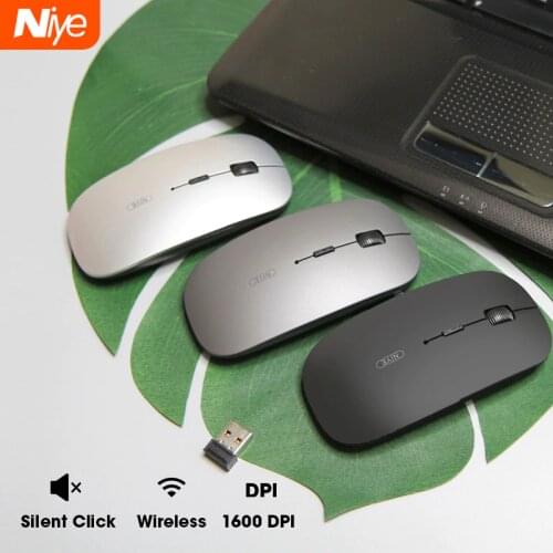 Ergonomic Wireless Mouse 2.4GHz Click Silent Gaming Mouses 1600 DPI Mause For Computer Laptop PC Office Mice Not Bluetooth Mouse