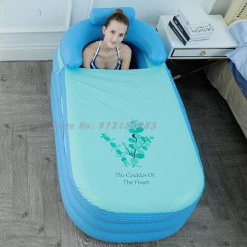 Adult Inflatable Foldable Bathtub Household Bathtub Bath Artifact Large Full Body Bathtub Net Red Bath Bucket