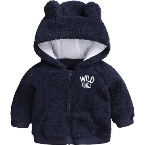 Toddler Clothes Baby Boys and Girl Winter Coat Coat Autumn and Winter Padded Jacket 0-1-2 Years old infants Plus velvet Clothing