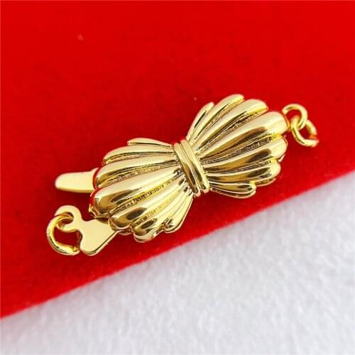 Wholesale DIY Natural Stones Beads Jewelry Making Accessories Silver/Gold/Rose Gold Metal Connector Clasps Findings