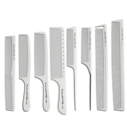 Comb professional hairdressing comb ultra-light white tip-tail comb professional stylist anti-static comb for beauty salon fine
