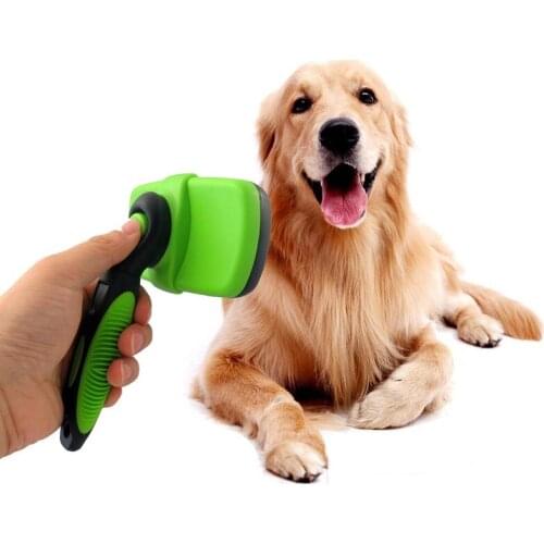 Pet Self-cleaning Needle Comb Cat and Dog Large Hair Removal Brush Hair Cleaning Automatic Retractable Knot Comb Pet Brush Comb