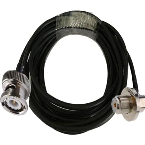BNC Male Plug to Right Angle UHF Female SO239 Connector for Car Mobile Radio Antenna RG58 Coax Cable 3m 5m 10m 15m 20m