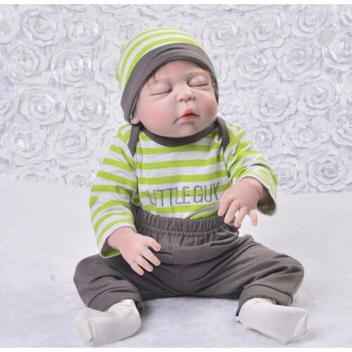 57cm Lifelike whole Silicone Reborn Baby handmade alive 23'' Newborn Baby Dolls so Truly Kids Playmates birthday Christmas gift