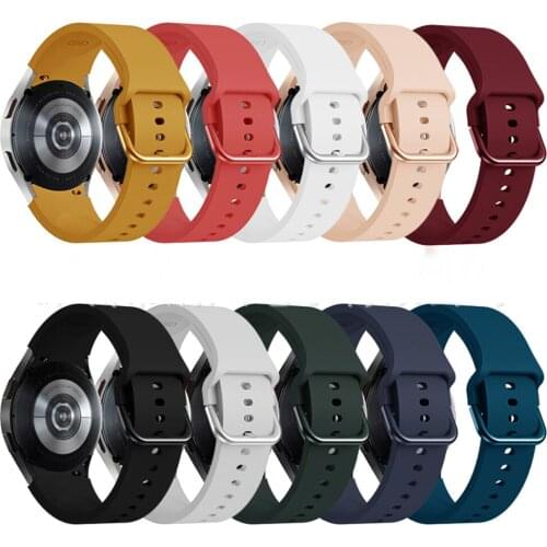 Silicone Sport Wrist Watchband For Samsung Galaxy Watch 4 Classic 42mm 46mm Watch4 40mm 44mm Band Strap Wristband Accessories