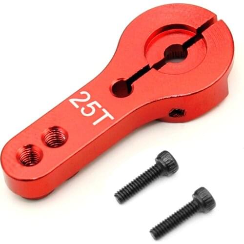 10Pcs Aluminum Alloy Servo Arm Horn 25T for 1/8 1/10 Scale Models RC Car Robot Boat Airplane Torque Metal Pro MG995 Futaba