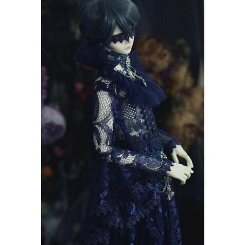 [wamami] Dark Blue Owl Retro Robe For 1/3 SD DZ SD17 LUTS IP BJD Doll Dollfie Outfit