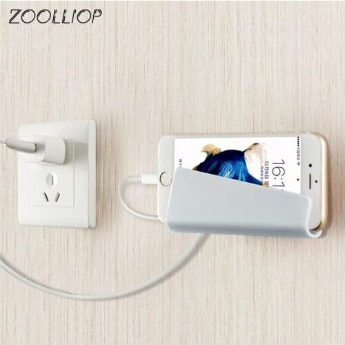 Universal Wall Phone Stand Mobile Phone Holder for iPhone iPad Mini Tablet Samsung Xiaomi ABS Phone Holder Stand Wall