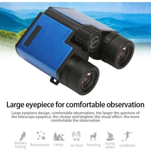 Waterproof Binocular Telescope Magnification Toy Binoculares 10X22 Outdoor Camping Hunting Full Optical Telescope Kid Gifts