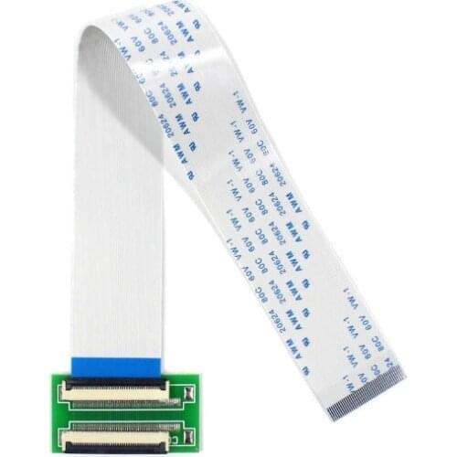 Yqwsyxl New 40Pin To 40Pin ZIF 0.5mm Connector Adapter + Extension Flat Cable FFC Extend