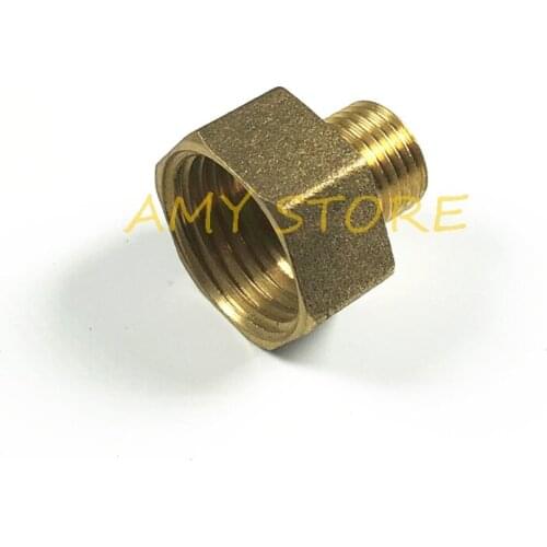 1/2" BSP Female x 1/4" BSP Male Threaded Brass Pipe Fitting Adapter Coupler Connector