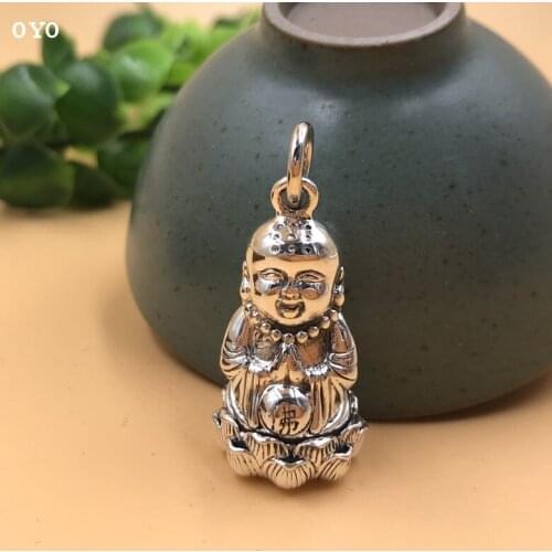 100%s990 matte process product sautoir lotus Buddhism the lad honk black box pendant