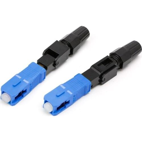 100PCS SC Optic Fiber Quick Cold FTTH SC Single Mode UPC Fast Connector X4YD