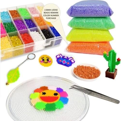 2.6mm/20000pcs/bag Hama Beads Perler DIY Kids Iron Beads Fuse Handmade Gift Children Toy Fuse Beads