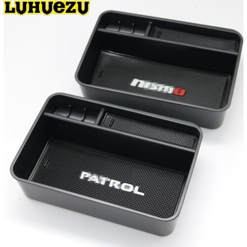 2013-2017 Non-Slip Console Tray Central Armest Tray Refrigerator For Nissan Patrol Y62 Armada Accessories