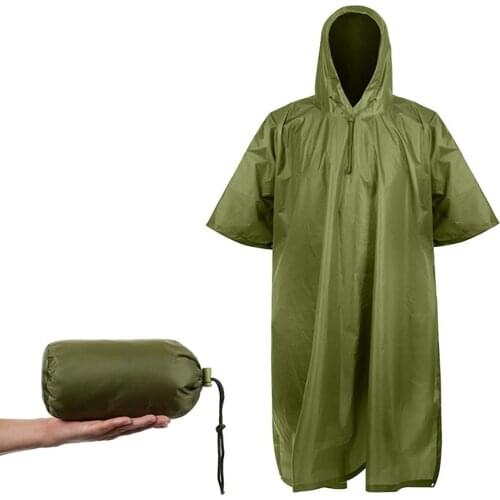 3 IN 1 Multifunctional Outdoor Camouflage Tactical Waterproof Raincoat Awning From The Rain Motorcycle Rain Poncho Picnic Mat