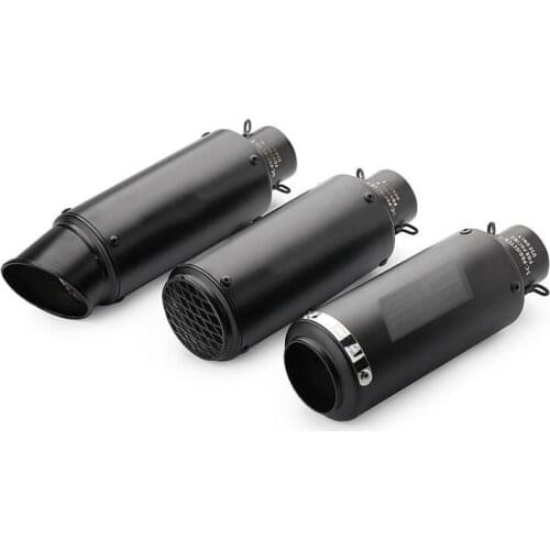 38mm to 60mm motorcycle exhaust pipe with DB killer Black Exhaust Pipe Muffler Connect the adapter for stainless steel gp-projec