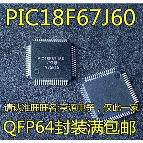 5Pcs PIC18F67J60 PIC18F67J60-I/PT 8-bit embedded microcontroller chip in stock