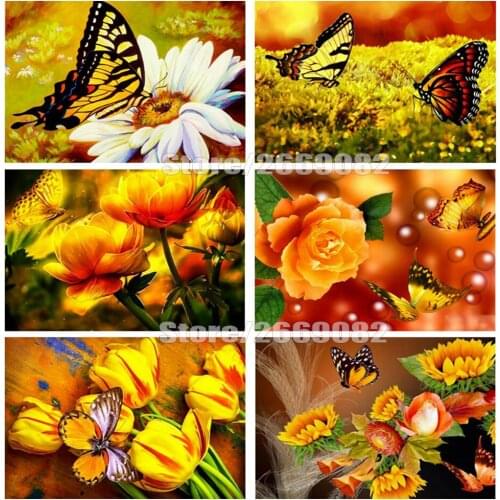 Diamond Embroidery Mosaic Animal DIY Full Square Needlework 5D Diamond Painting Butterfly Full Kits Decor For Home TT1784