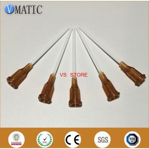 Free Shipping 100Pcs 15G 1.5'' Pp Flexibility Glue Dispensing Needle Tips And Nozzle 1-1/2 Inch
