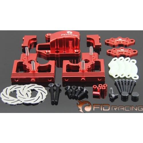 FID All metal CNC precision machining center differential bracket with disc brake assembly for LOSI DBXL