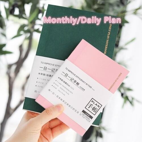 Fromthenon One Page One Day Diary 2020 Undated Timeline Agenda Book A6A5 Personal Monthly Daily Plan Planner Schedule Notepad