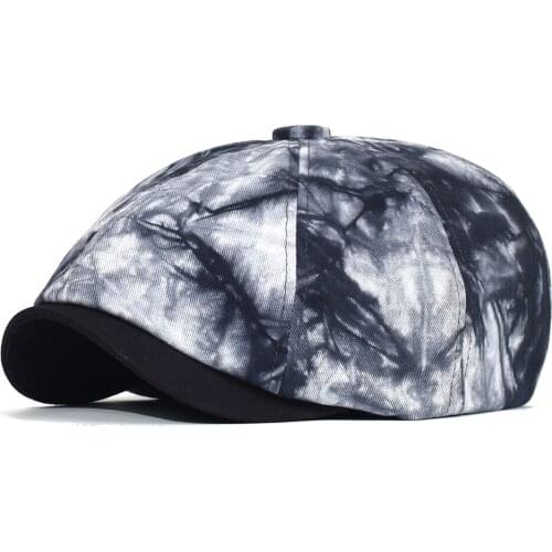 Four Seasons Tie Dye Newsboy Ivy Caps Casual Beret Hats Gatsby Retro Hat Driver Flat Cap