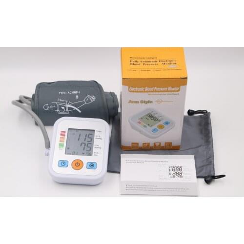 Health care blood pressure meter medical equipment upper arm voice large LED display pressure momitor pressure tonometer