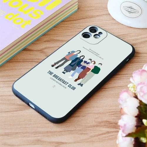 For iPhone The Breakfast Club Print Soft Matt Apple iPhone Case 6 7 8 11 12 Plus Pro X XR XS MAX SE