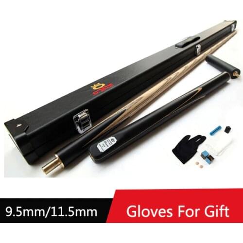 100% Handmade 3/4 Snooker Cues Joints Sticks 9.5mm 11.5mm Tips With Snooker Cue Case Set China