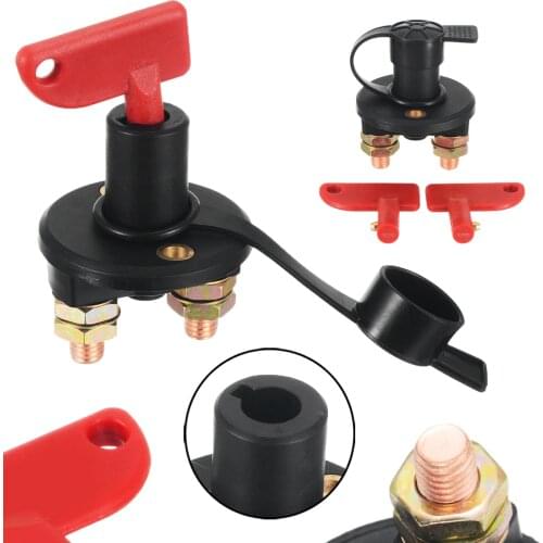 New Cut Off Switch 12V Battery Isolator Disconnect Cut Off Power Kill Switch for Car Truck Boat Electrical Equipment