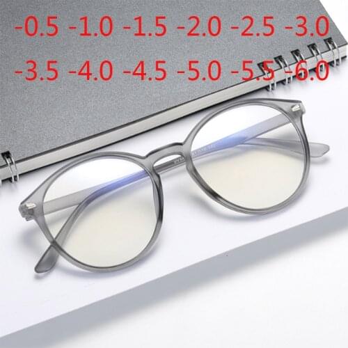 Retro Round Glasses For Sight Men Women Finished Myopia Eyeglasses -1.5 -2 -2.5 -3 -3.5 -6 Reading +100 +150 +200 +250 +300