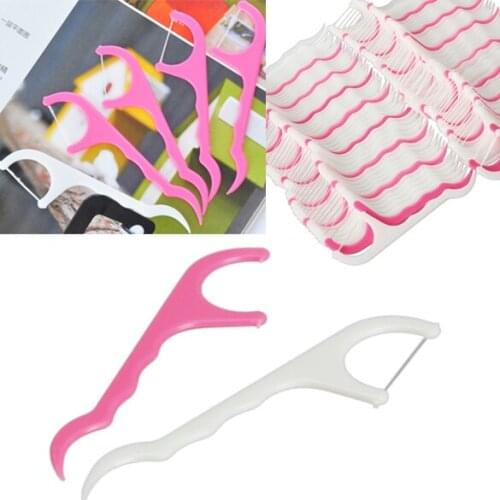 75pcs economic loading dental flosser teeth stick toothpick floss pick personal care